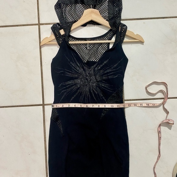 Vintage Lip Service Mini Dress w/Mesh Hood - Picture 7 of 10